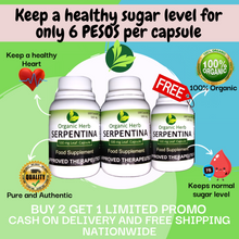 Load and play video in Gallery viewer, Organic Herb Serpentina Capsules 400mg x 100's (BUY 2 GET 1) FDA Approved