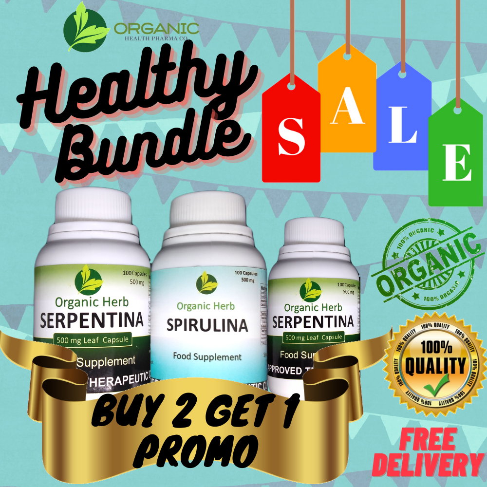 Organic Herb Serpentina + Spirulina (BUY 2 GET 1 PROMO)