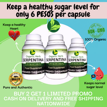 Load image into Gallery viewer, SERPENTINA CAPSULES: Standardized herbal supplement with antioxidant/ anti-inflammatory health benefits