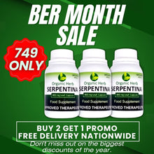 Load image into Gallery viewer, Organic Herb Serpentina Capsules 400mg (BUY 2 GET 1)
