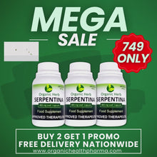 Load and play video in Gallery viewer, Organic Herb Serpentina Capsules 400mg (BUY 2 GET 1)
