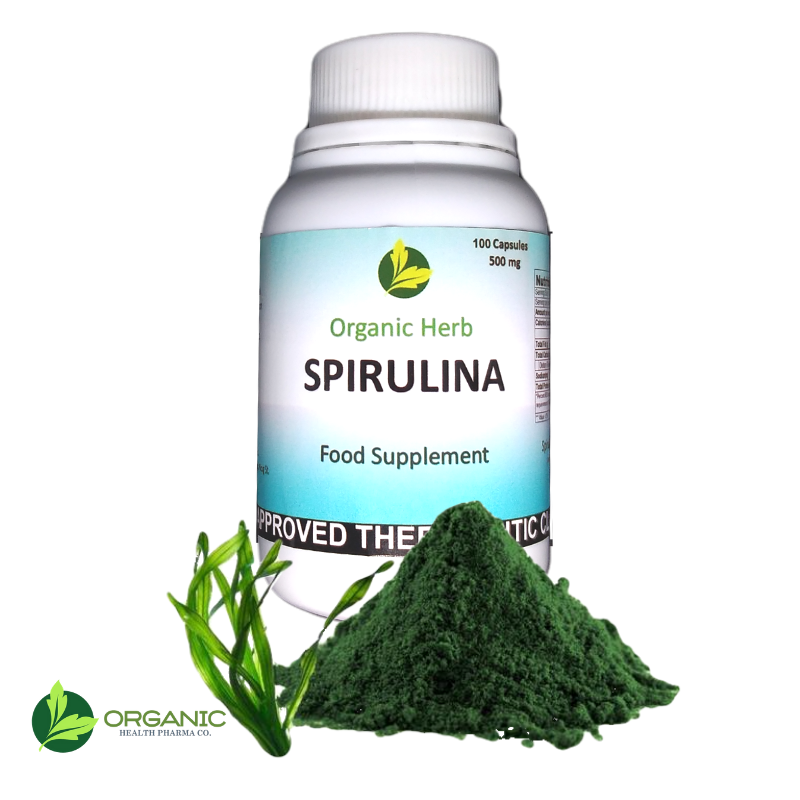 Organic Herb Spirulina 100 Capsules