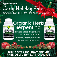 Load image into Gallery viewer, Organic Herb Serpentina 400mg  x 100&#39;s (BUY 2 FREE 2, LIMITED HOLIDAY PROMO)
